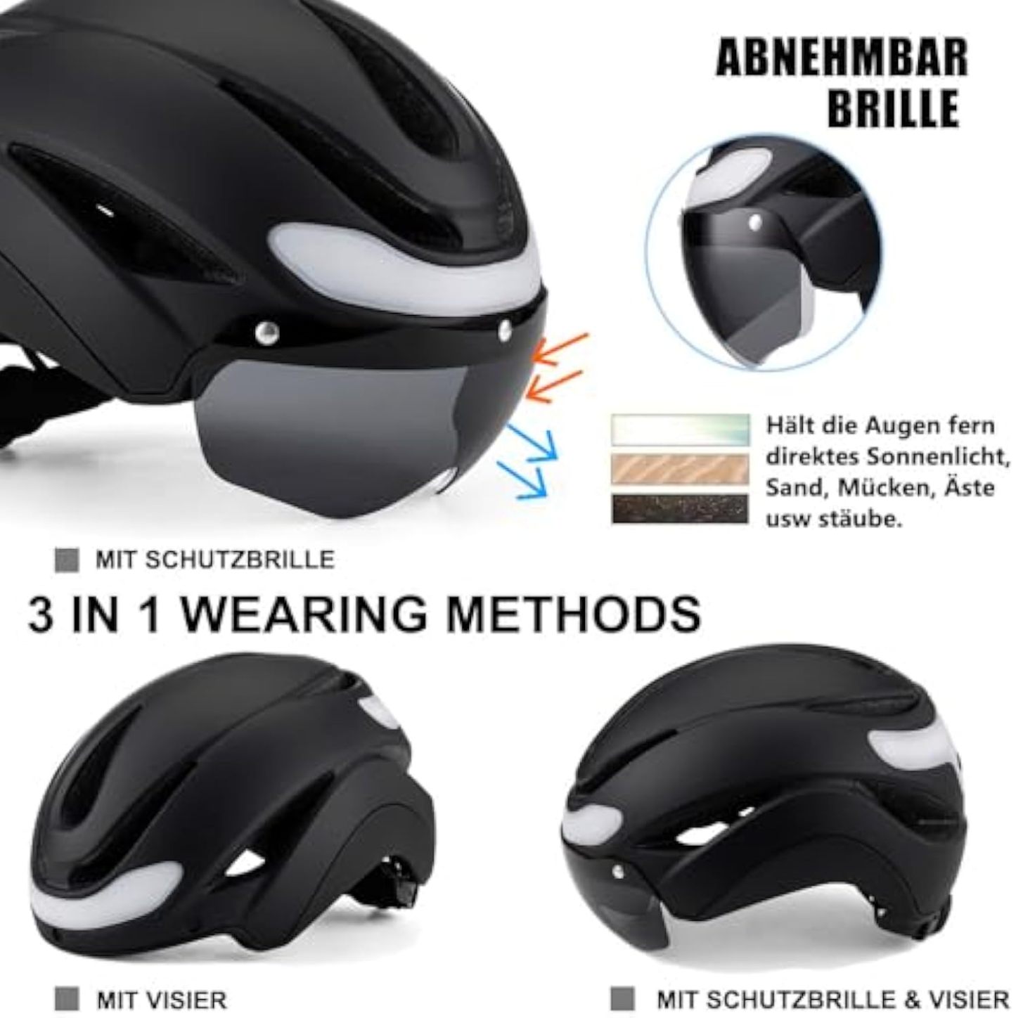 Cycling Best USB Bike Helmet with LED Lights-Unisex Adult Safety