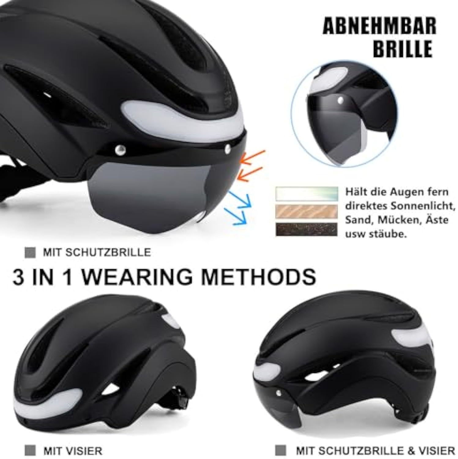 Cycling Best USB Bike Helmet with LED Lights-Unisex Adult Safety