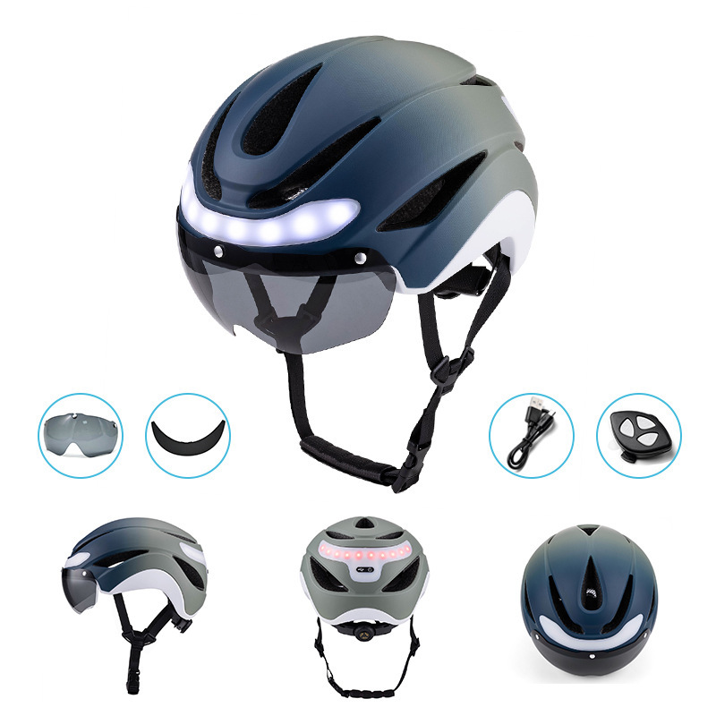 Cycling Best USB Bike Helmet with LED Lights-Unisex Adult Safety