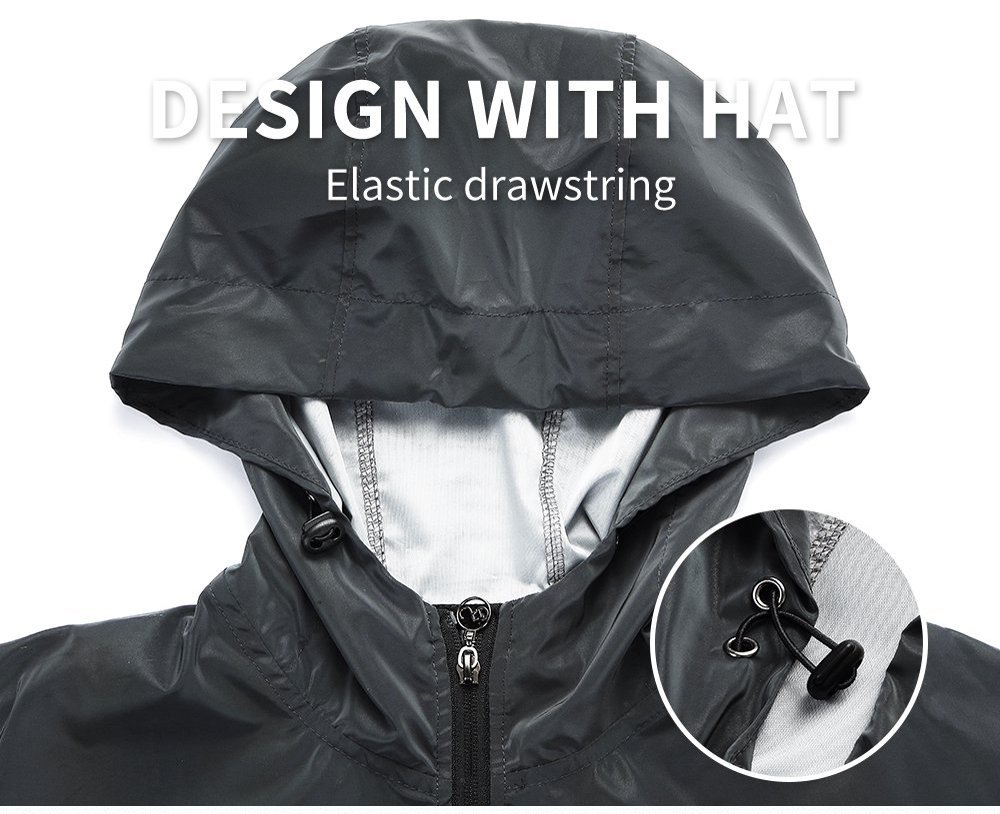 Cycling Best Reflective Windproof Jacket - Unisex Hooded Cycling Gear