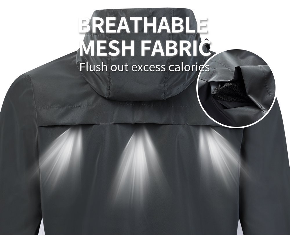 Cycling Best Reflective Windproof Jacket - Unisex Hooded Cycling Gear