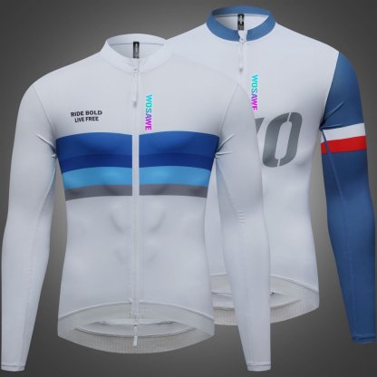 Cycling Best Men's High-Stretch Cycling Jersey Tops Non-Slip Hem