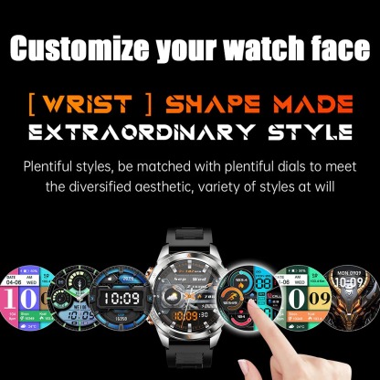YearPeak KT80 Smartwatch: 1.46" AMOLED, Bluetooth Calls, IP68