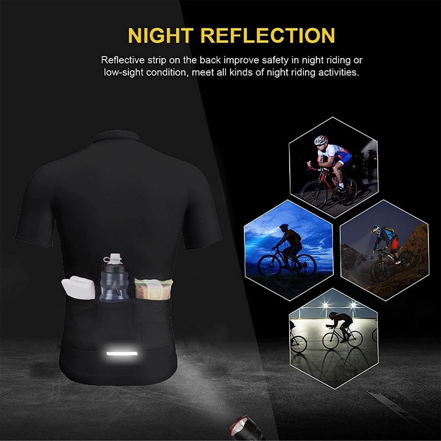 YearPeak - Vibrant Cycling Jersey Set | Men's Road Bike Jersey & Bib Shorts