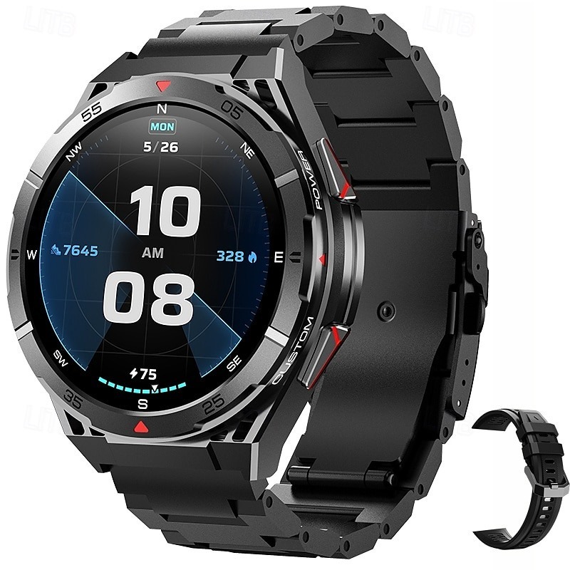 YearPeak Fitness Watch: GPS, AMOLED, Heart Rate  Waterproof Smartwatch
