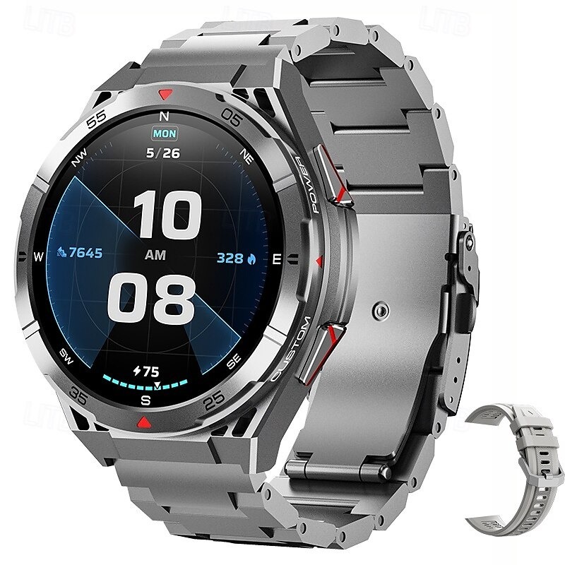 YearPeak Fitness Watch: GPS, AMOLED, Heart Rate  Waterproof Smartwatch