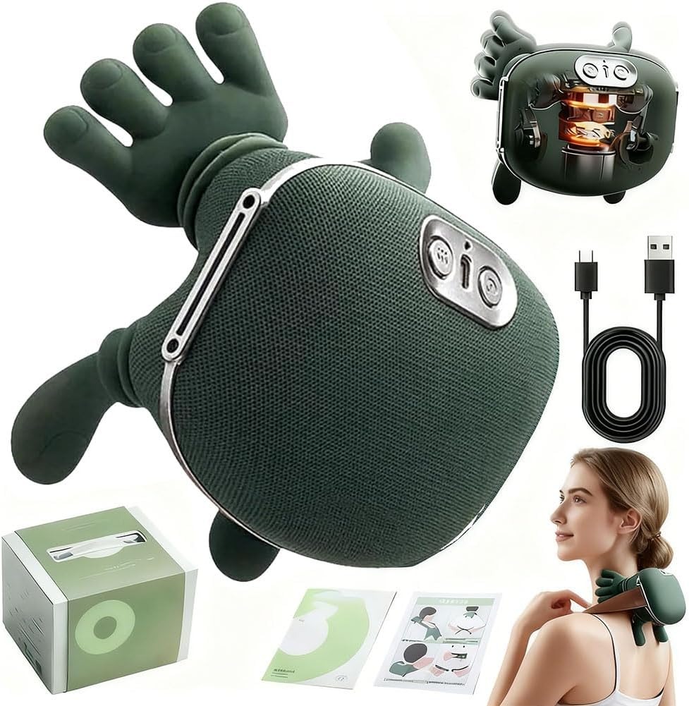 Neck Massager with Heat for Pain Relief deep Tissue,Shoulder & Back Massager