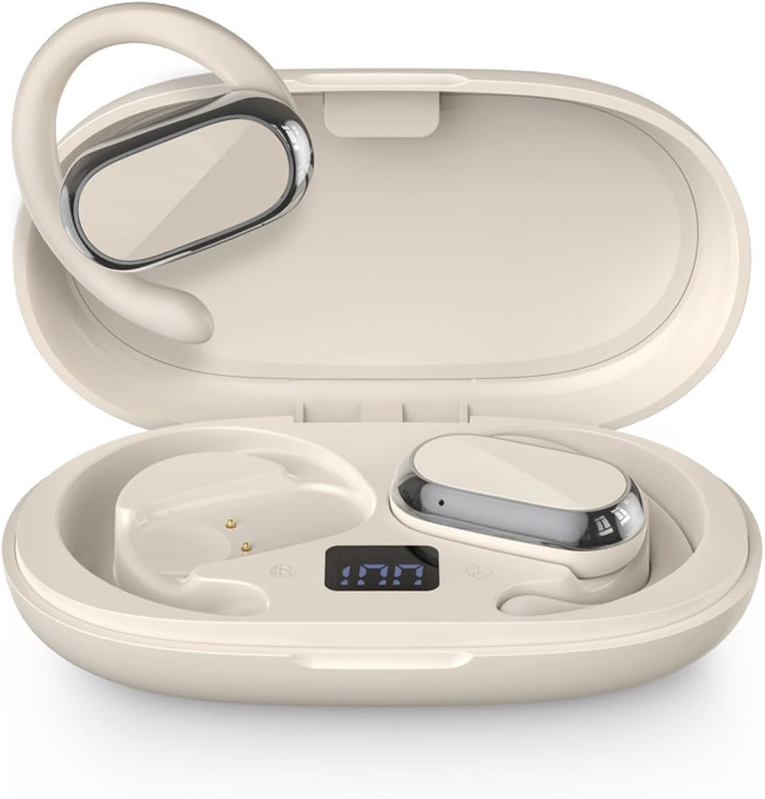 YearPeak Wireless Sports Earbuds - Bluetooth 5.1, ANC, Waterproof, Ear Hook for iOS Android