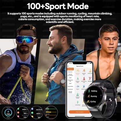 YearPeak Smartwatch - 1.53" AMOLED, Health Tracker, Bluetooth Call, Waterproof