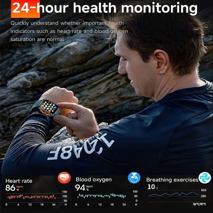 YearPeak - GPS Smart Watch - Imosi 2.01 Ultra HD, Built-in GPS, Compass, Call, 540mAh, 3ATM Waterproof