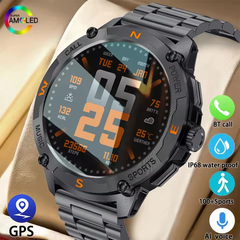 YearPeak - Smartwatch  Fitness Tracker, masculine smart watches
