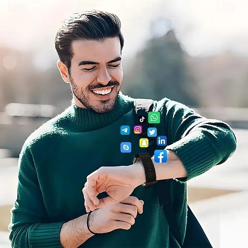 YearPeak Smartwatch – Bluetooth Smart Watch Local Music Player