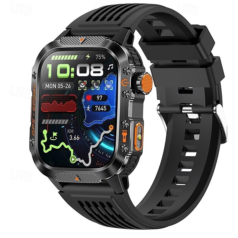 YearPeak - GPS Smart Watch - Imosi 2.01 Ultra HD, Built-in GPS, Compass, Call, 540mAh, 3ATM Waterproof