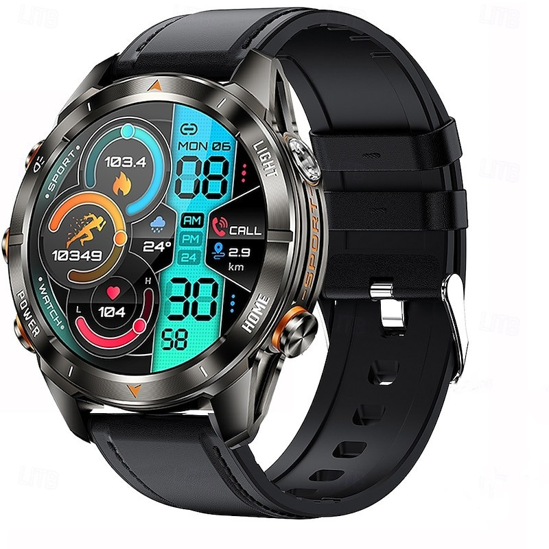 YearPeak Smartwatch: 1.46" AMOLED Fitness Tracker with Bluetooth Calls