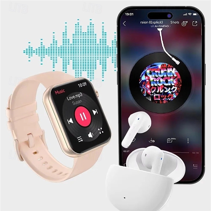 YearPeak Smartwatch – Bluetooth Smart Watch Local Music Player