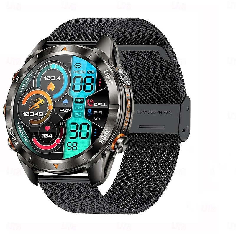 YearPeak KT80 Smartwatch: 1.46" AMOLED, Bluetooth Calls, IP68