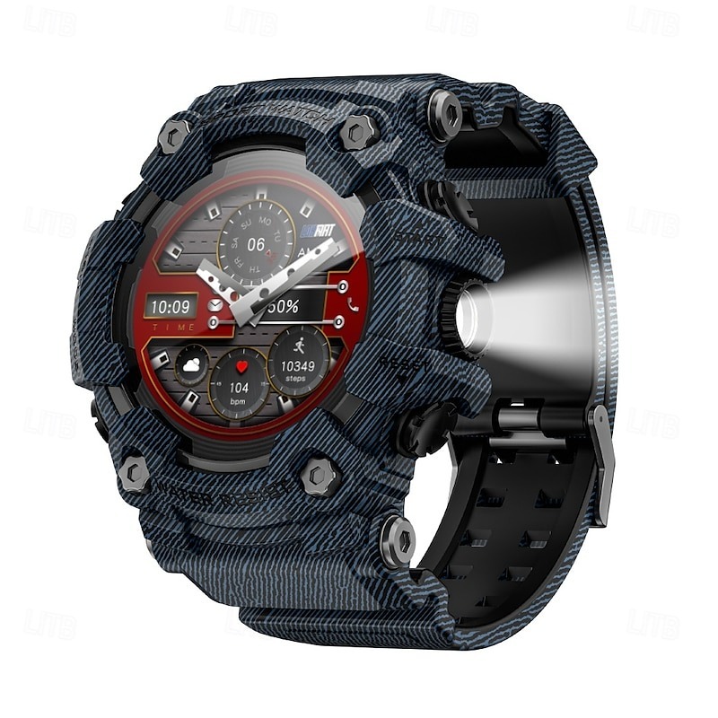 YearPeak Fitness Smartwatch - Bluetooth Running Watch with Pedometer, Sleep Tracker,  Waterproof