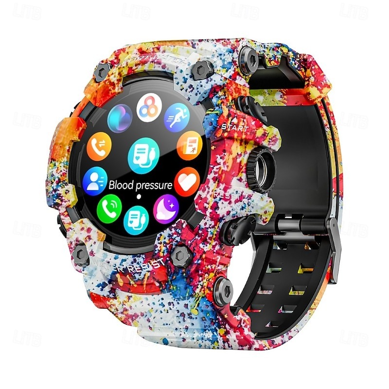 YearPeak Fitness Smartwatch - Bluetooth Running Watch with Pedometer, Sleep Tracker, Waterproof