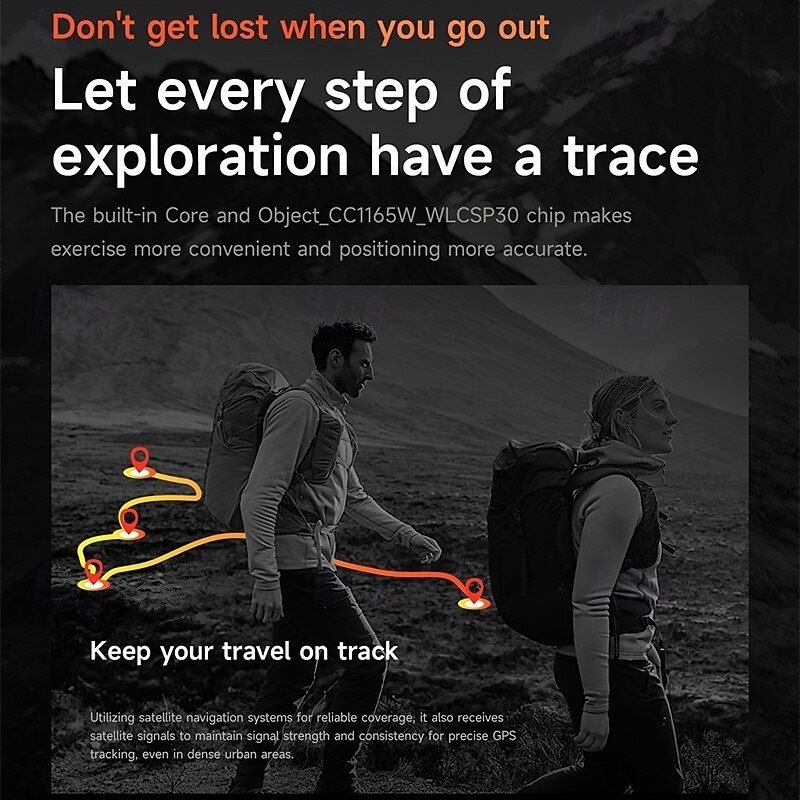 YearPeak Smartwatch with ChatGPT AI – 5ATM Waterproof, GPS, Dual-Band GNSS, Military-Grade
