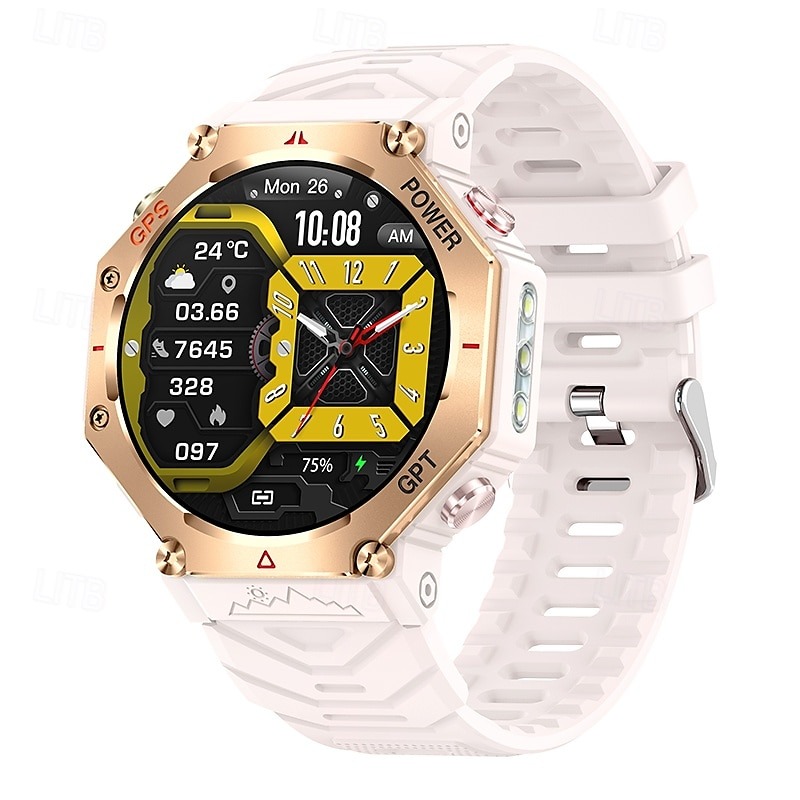 YearPeak Smartwatch with ChatGPT AI – 5ATM Waterproof, GPS, Dual-Band 