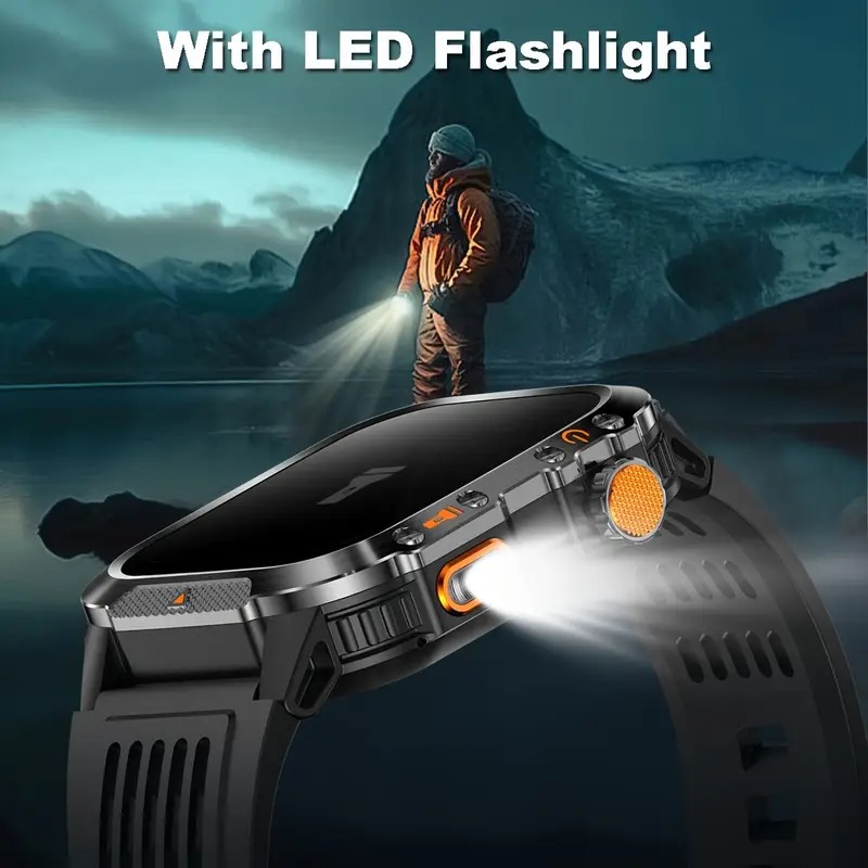 YearPeak - GPS Smart Watch - Imosi 2.01 Ultra HD, Built-in GPS, Compass, Call, 540mAh, 3ATM Waterproof