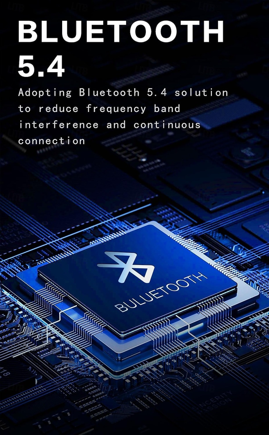 YearPeak Bluetooth Helmet Headset - FM Transmitter, Stereo Ear Hanging, Durable Motorcycle Radio