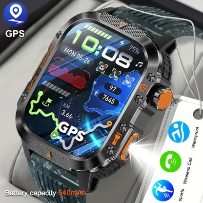 YearPeak - GPS Smart Watch - Imosi 2.01 Ultra HD, Built-in GPS, Compass, Call, 540mAh, 3ATM Waterproof