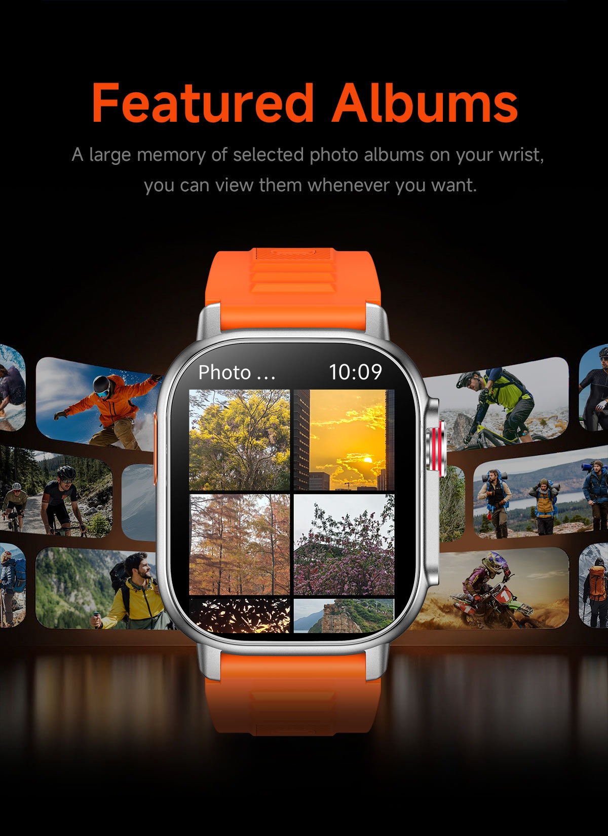 YearPeak 2.01" Smart Watch - Fitness Tracker with GPS, Waterproof, Long Battery