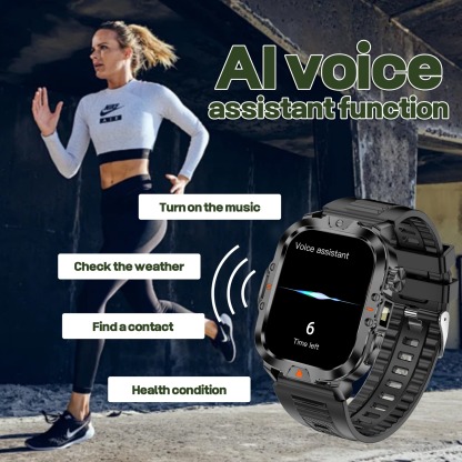 YearPeak Smartwatch 2.01" Fitness Tracker Bluetooth Call IP68 Waterproof