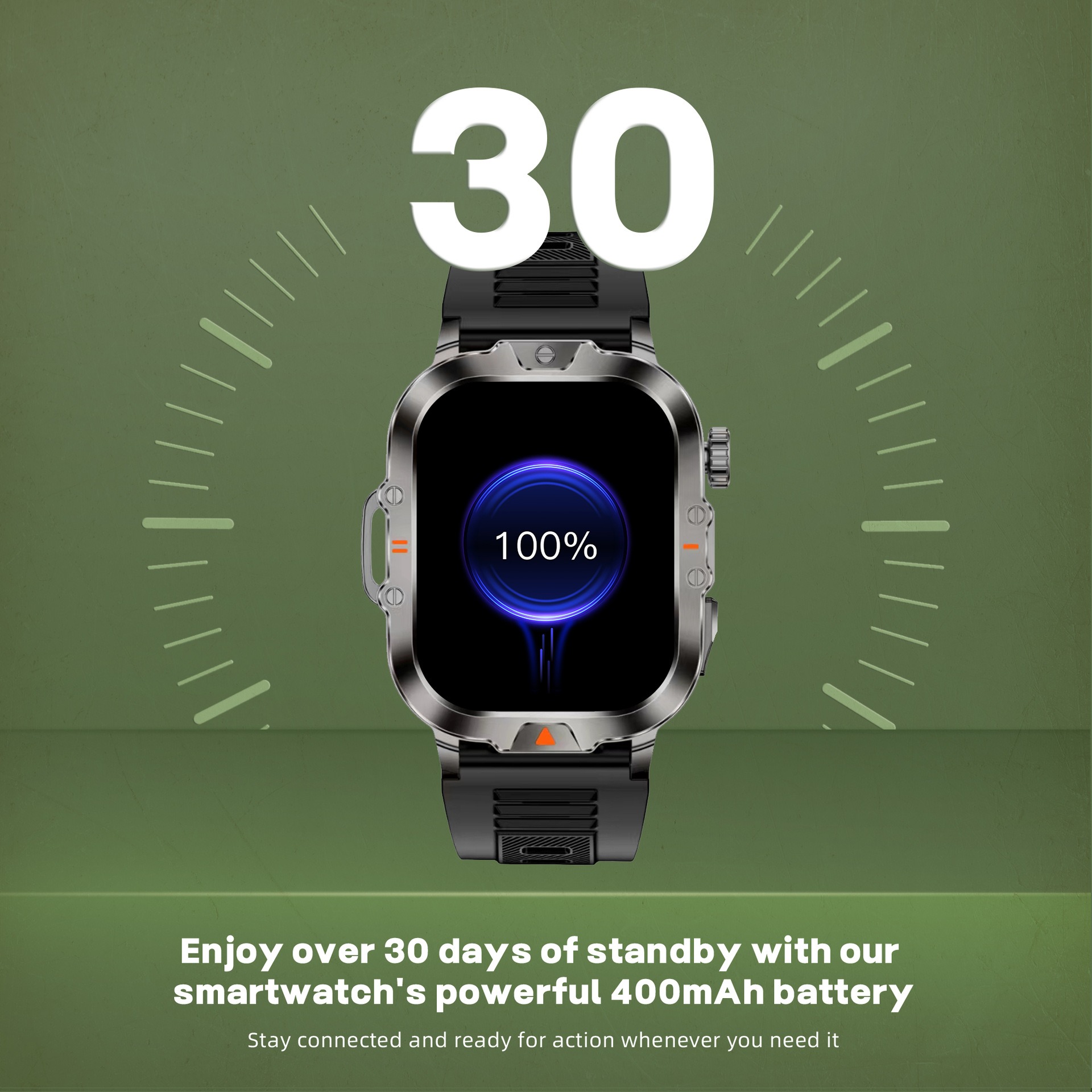 YearPeak Smartwatch 2.01" Fitness Tracker Bluetooth Call IP68 Waterproof
