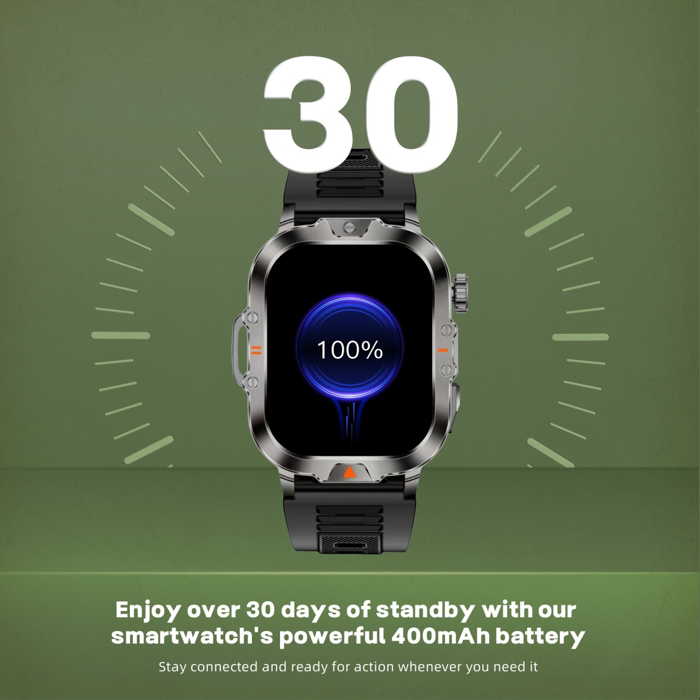 YearPeak Smartwatch 2.01" Fitness Tracker Bluetooth Call IP68 Waterproof