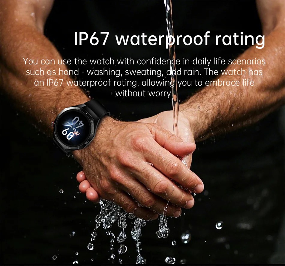YearPeak Smartwatch - 1.53" AMOLED, Health Tracker, Bluetooth Call, Waterproof