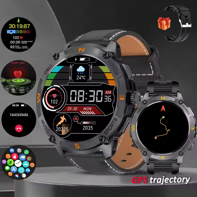YearPeak -Smart Watch, 1.43" Fitness Tracker with Heart Rate Monitor, 