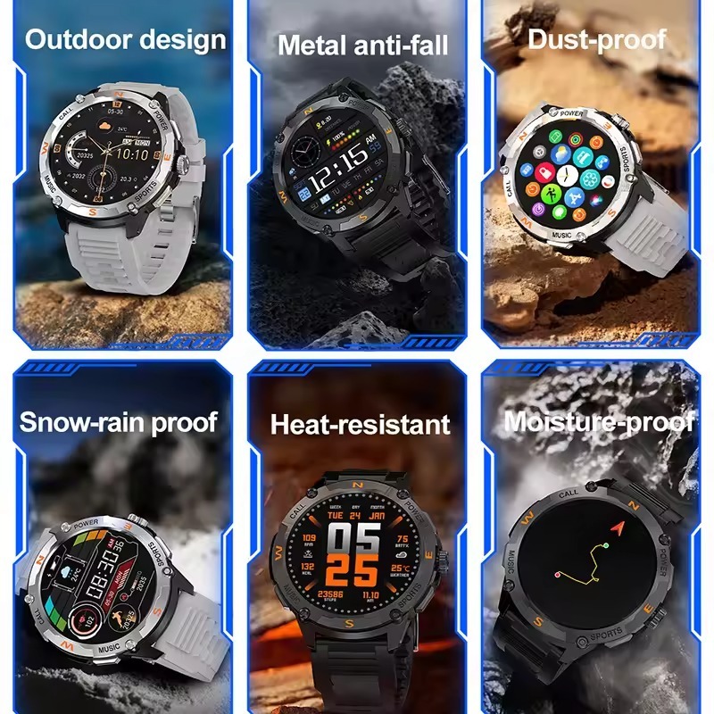 YearPeak - Smartwatch  Fitness Tracker, masculine smart watches