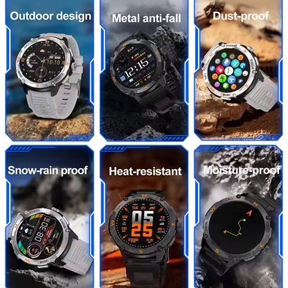 YearPeak - Smartwatch  Fitness Tracker, masculine smart watches