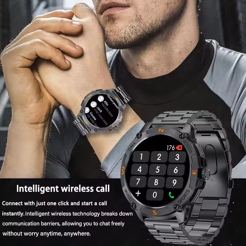 YearPeak - Smartwatch  Fitness Tracker, masculine smart watches