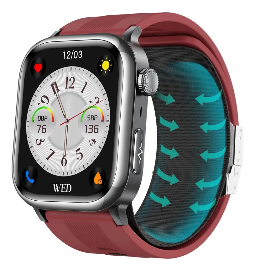 YearPeak Elderly Smartwatch – ECG, Blood Oxygen, Fall Alert, Big Screen for Seniors