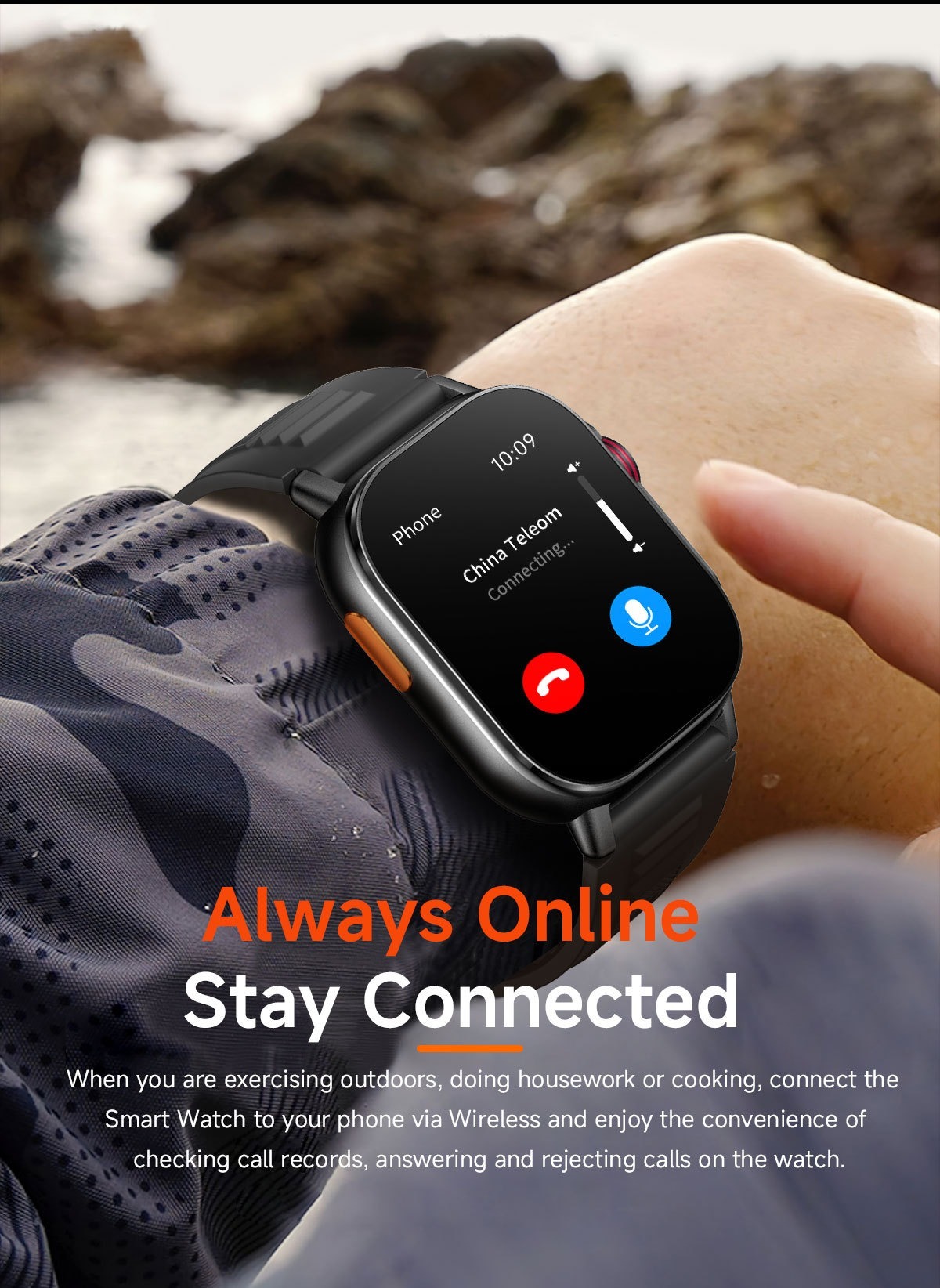 YearPeak 2.01" Smart Watch - Fitness Tracker with GPS, Waterproof, Long Battery