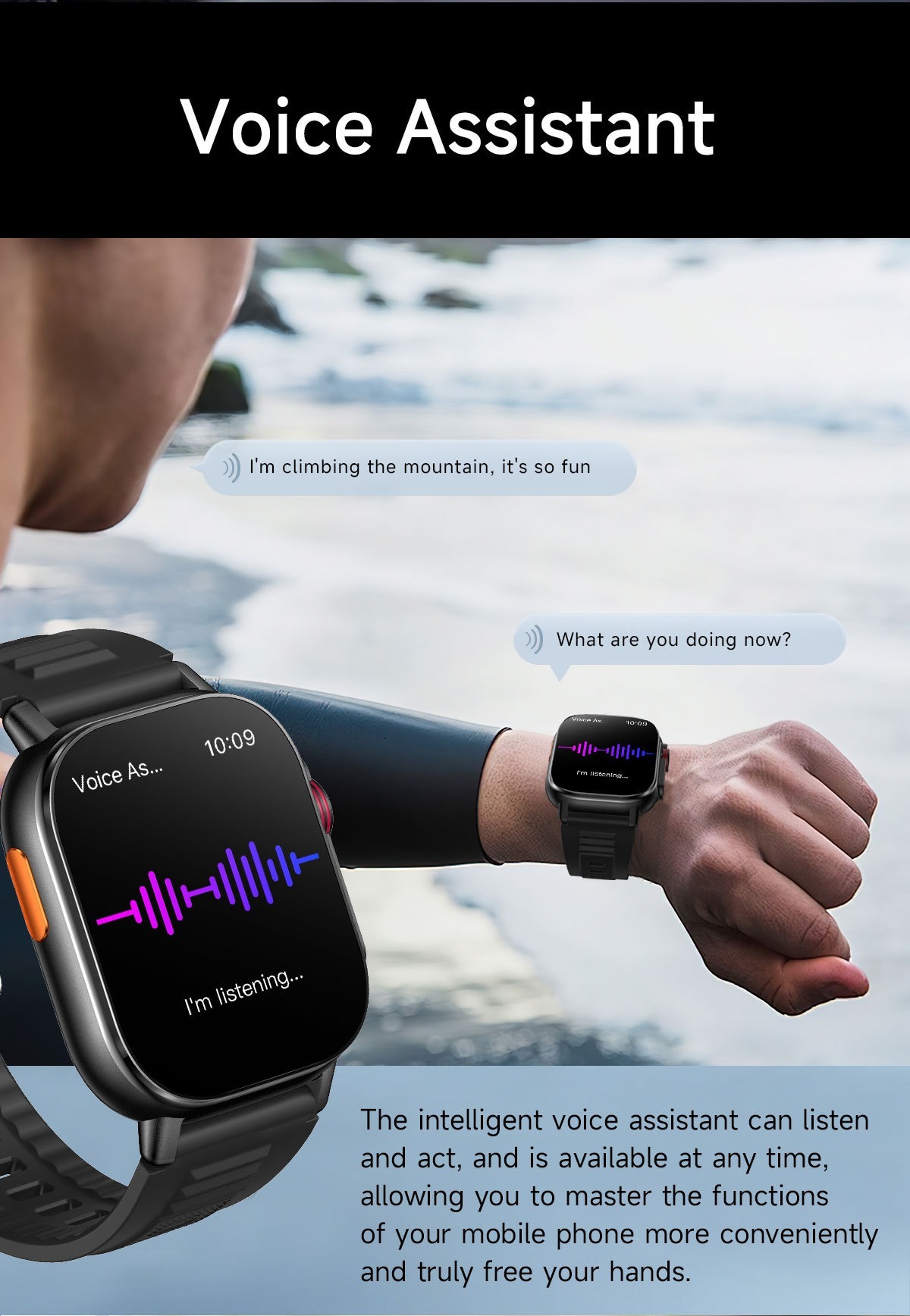 YearPeak 2.01" Smart Watch - Fitness Tracker with GPS, Waterproof, Long Battery