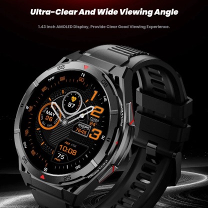 YearPeak Fitness Watch: GPS, AMOLED, Heart Rate  Waterproof Smartwatch