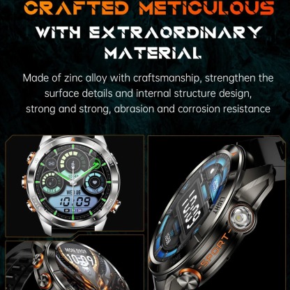 YearPeak KT80 Smartwatch: 1.46" AMOLED, Bluetooth Calls, IP68