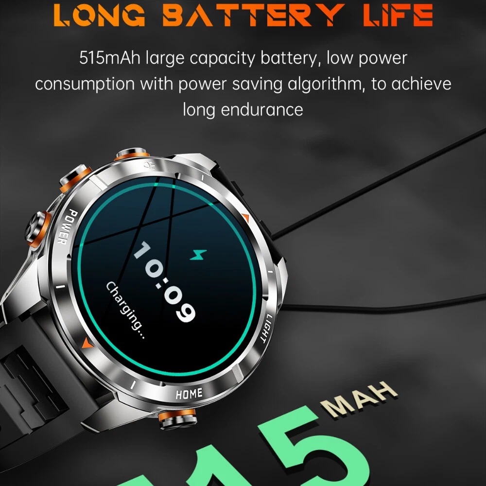 YearPeak KT80 Smartwatch: 1.46" AMOLED, Bluetooth Calls, IP68