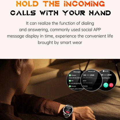 YearPeak KT80 Smartwatch: 1.46" AMOLED, Bluetooth Calls, IP68