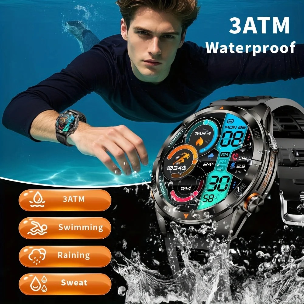 YearPeak KT80 Smartwatch: 1.46" AMOLED, Bluetooth Calls, IP68