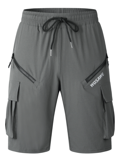YearPeak Men's Water-Resistant Loose Fit Cycling Shorts – Breathable Mountain Bike Shorts