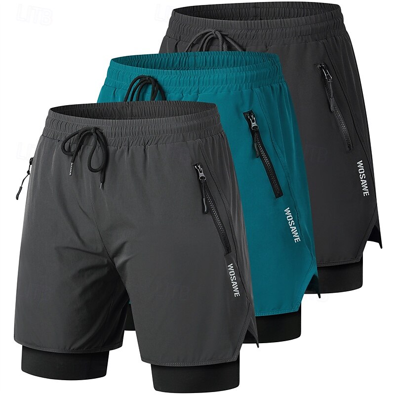 Cycling Best 2-in-1 Padded Cycling Shorts  Moisture-Wicking  Anti-Slip