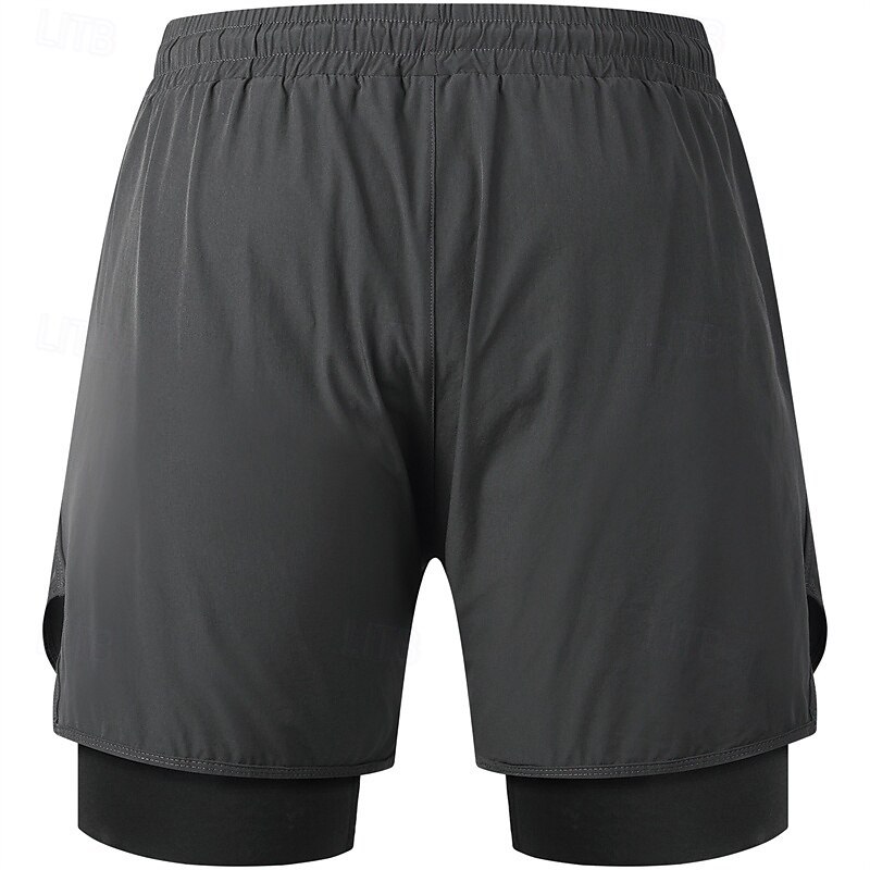 Cycling Best 2-in-1 Padded Cycling Shorts Moisture-Wicking Anti-Slip