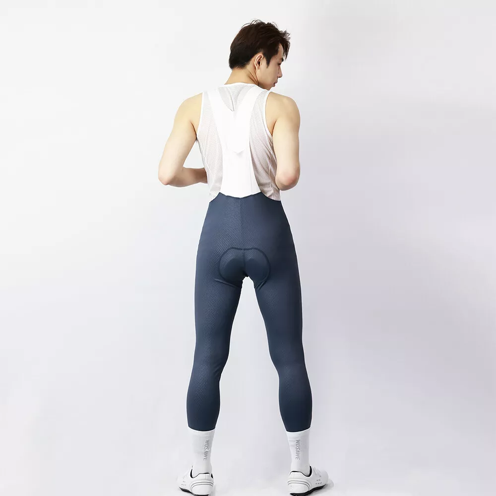 Cycling Best Men's 3D Padded Bib Shorts with Elastic Straps