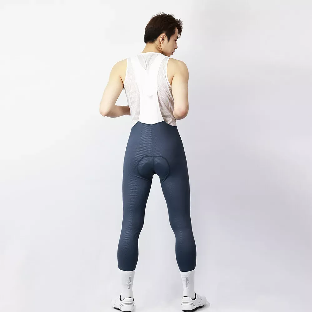 Cycling Best Men's 3D Padded Bib Shorts with Elastic Straps