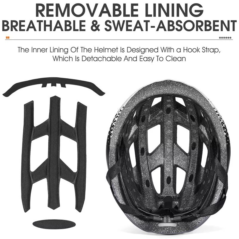 Cycling Best Magnetic Goggles Bike Helmet with LED Light Cycling Gear